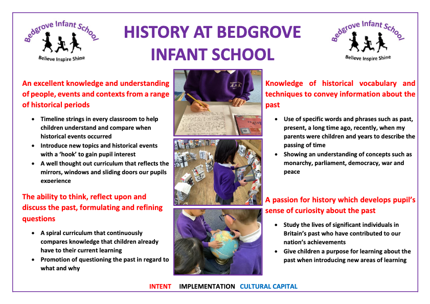 History at Bedgrove Infant School - info thumbnail